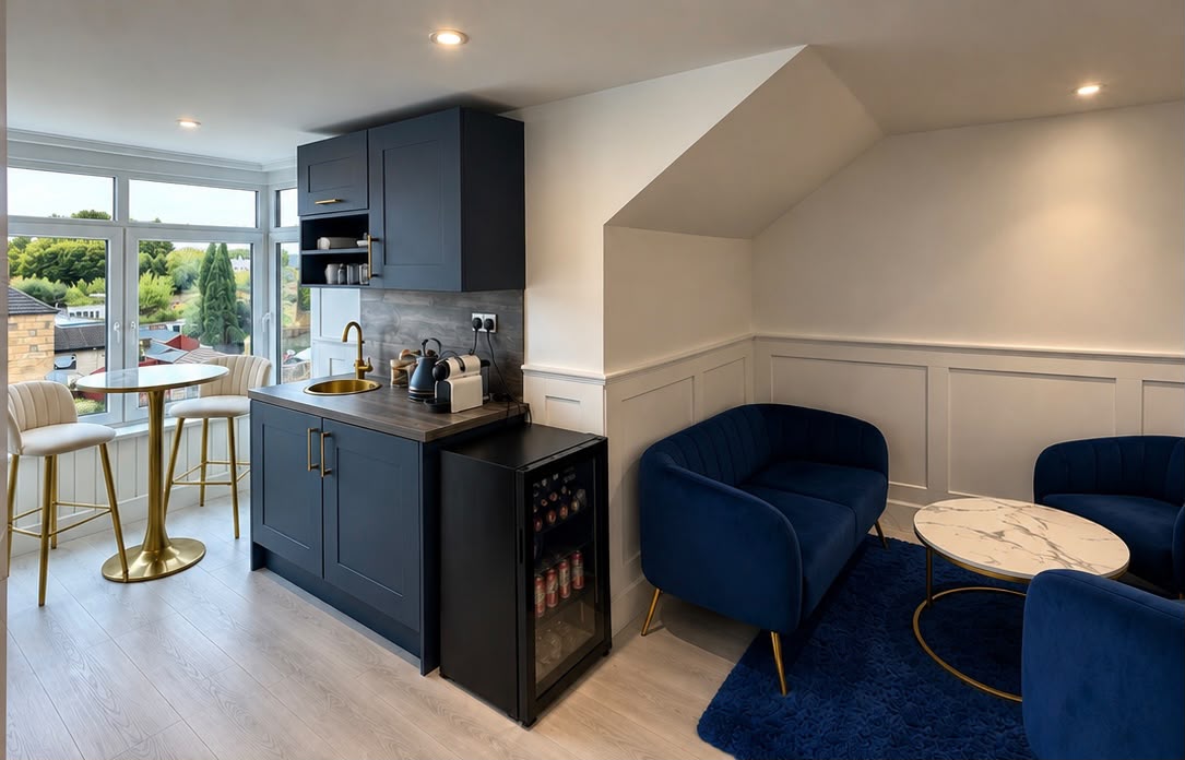Kitchen and breakout area